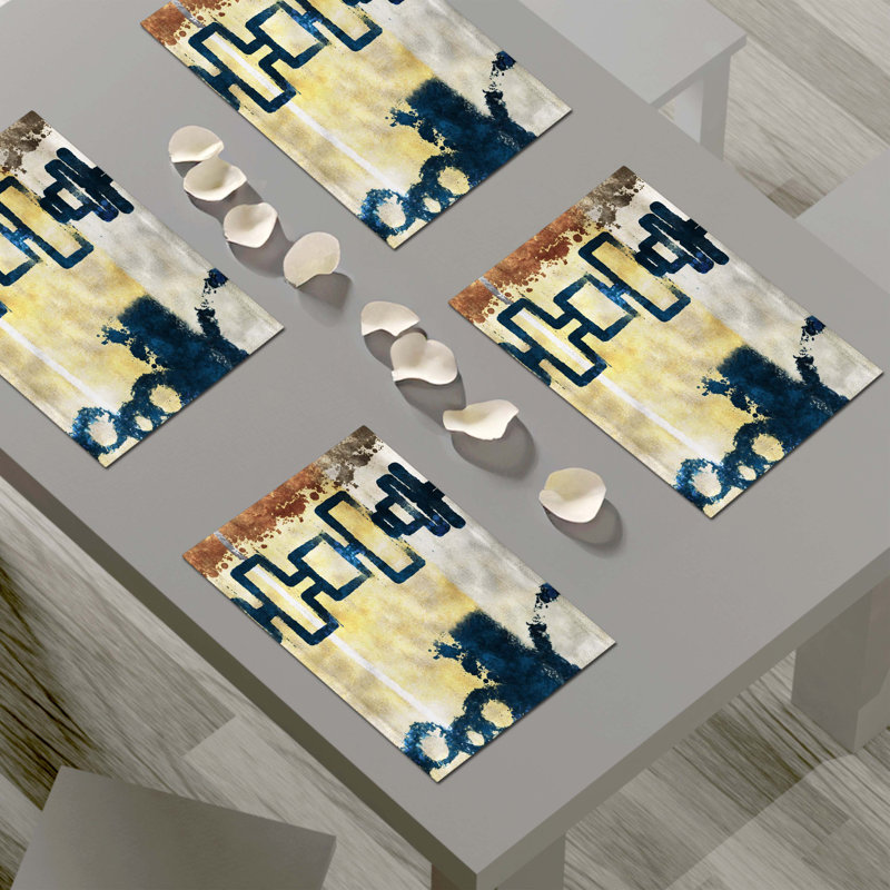 Napperon abstrait en polyester