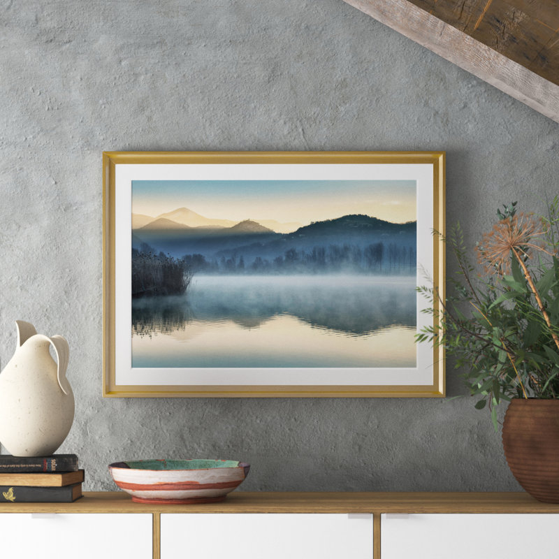 " Quiet Morning ", Gold, 30.5" H x 42.5" W x 1.5" D