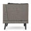 Canapés de patio brun durable, ensemble d'angle en rotin Pe résistant aux intempéries