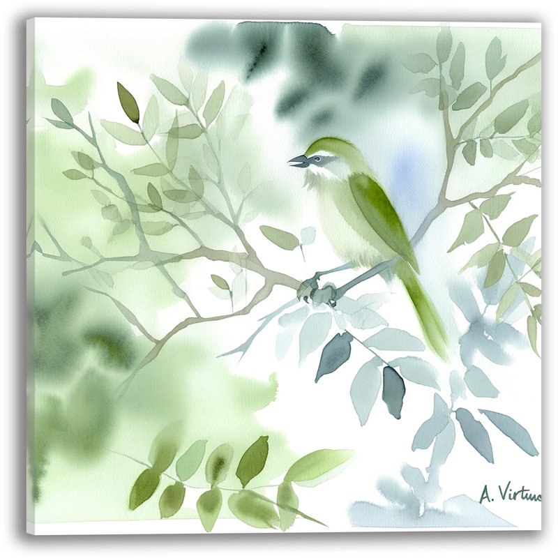 «Verdant Whisper» sur toile, H 20 po x l 20 po x P 1,5 po