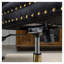 Chaise de bureau moderne capitonnée en velours avec siège large, siège de bureau rembourré noir pour bureau personnel