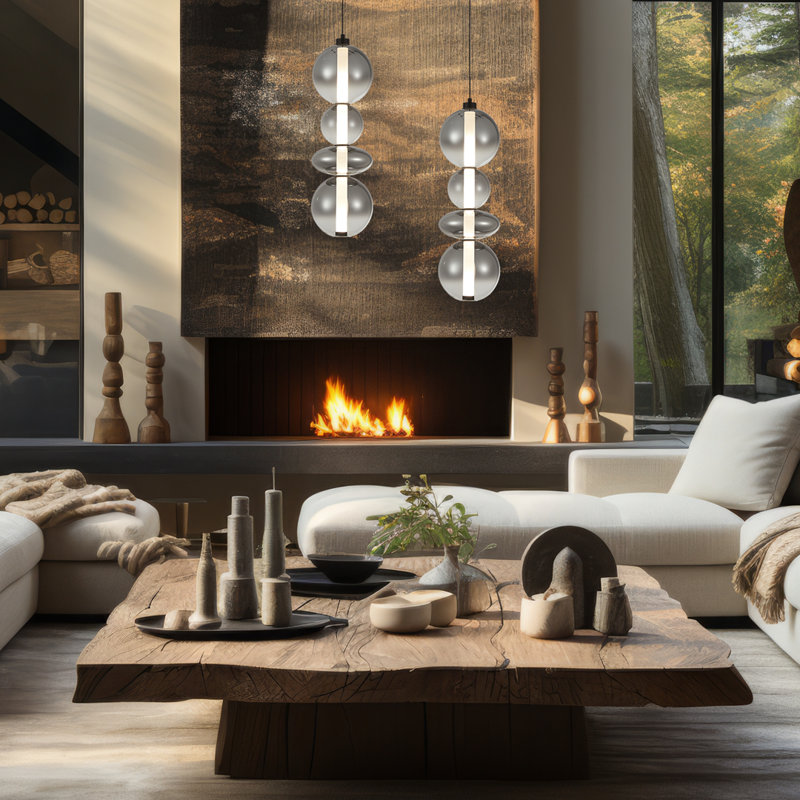 Chima 1 - Light LED Novelty Pendant, Black