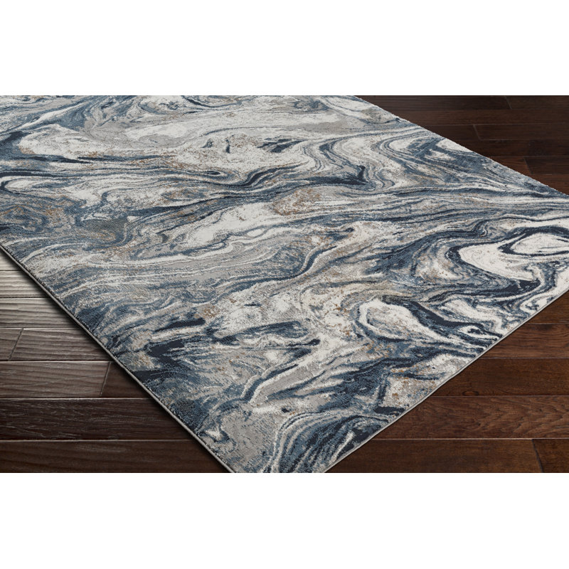 Martha-Mai Abstract Indoor Rug, Rectangle 5'3" x 7'