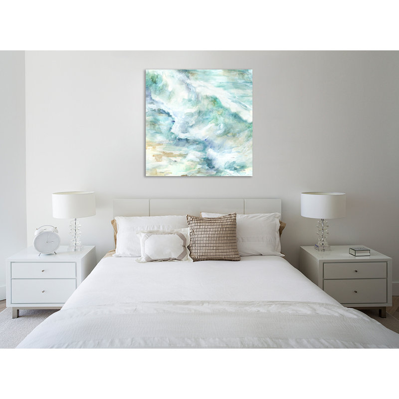 Ocean Waves II - Wrapped Canvas Print, 18" H x 18" W x 1.5" D