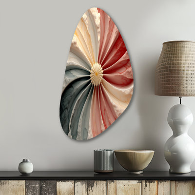 Watertown - Modern Midcentury Fall Shape Assymterical Metal Wall Art