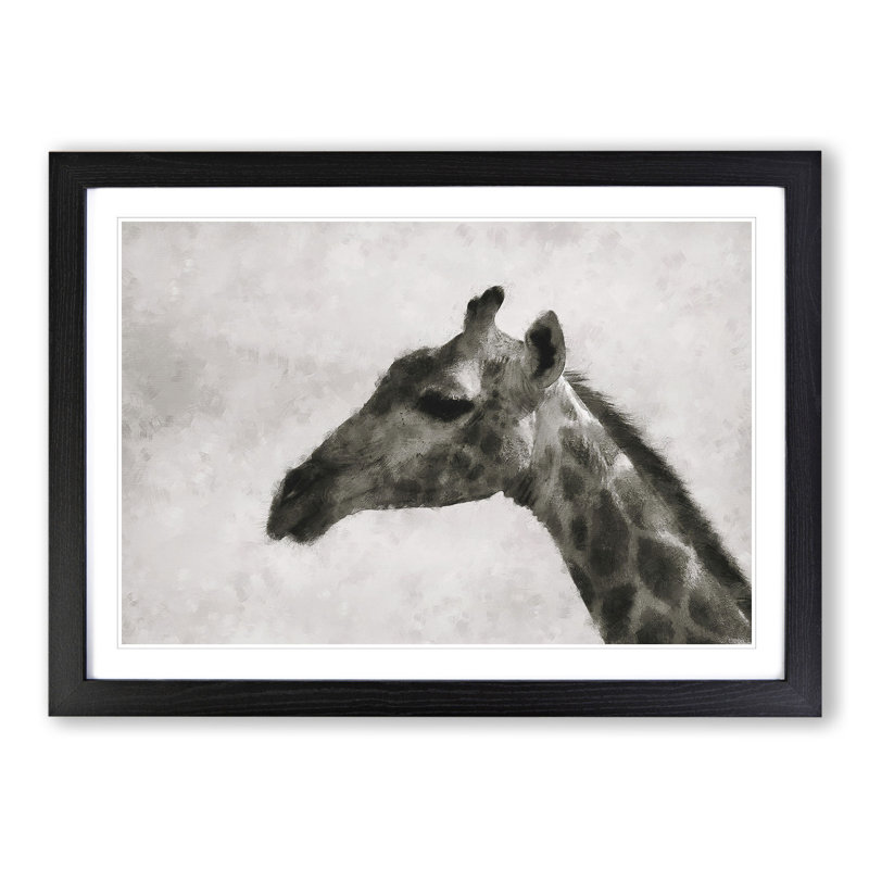 Giraffe Vol.4 - Framed Print, Black Framed, 48cm H x 65cm W x 2cm D