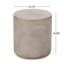 Table d'appoint d'extérieur en béton léger, table de bout MGO, gris clair