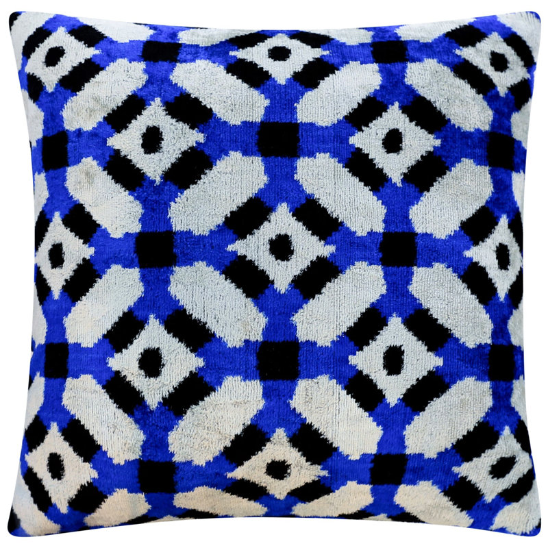 Geometric Velvet Throw Pillow