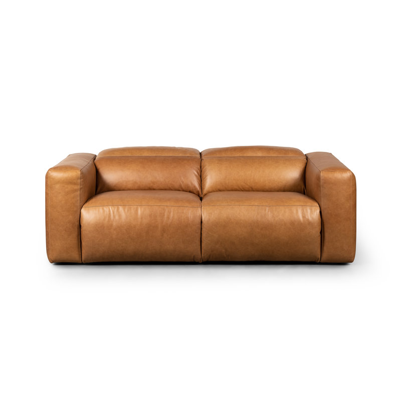 Radley 89" Power Recliner 2 - Piece Sofa, Sonoma Butterscotch Top Grain Leather