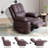 Oversized Manual Recliner with 2 Cup Holders and Side Pocket-319453232