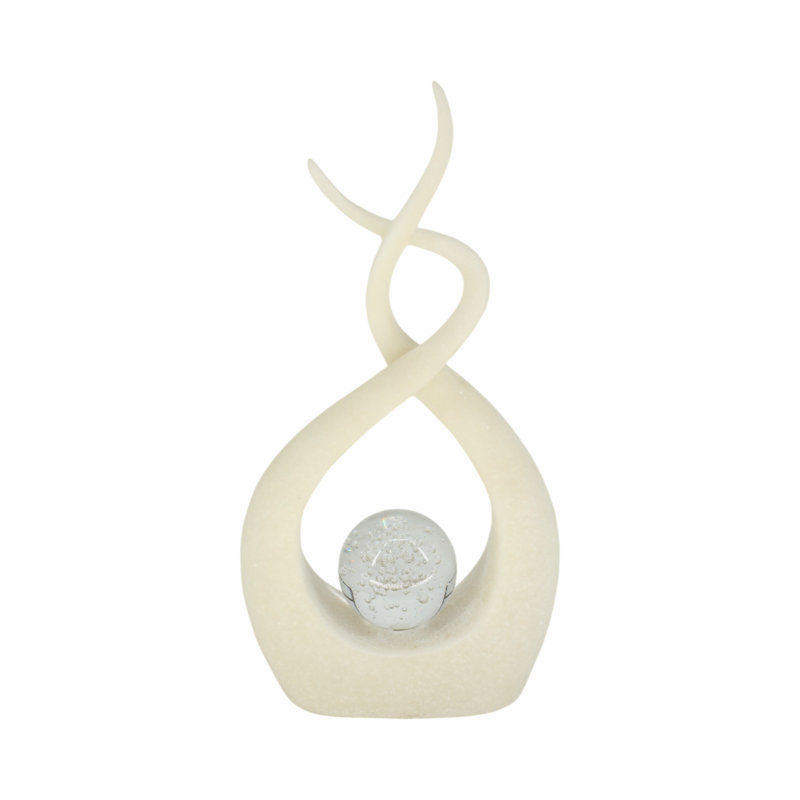 Décoration Swirl Design, Blanc