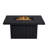 Calvin 52" Rectangle Metal Propane Fire Pit Table With Hidden Tank in Black Coral by Real Flame