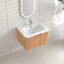 Meuble-lavabo mural flottant pré-assemblé avec lavabo-292224332