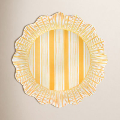 Cabana Stripe Melamine Dinner Plates