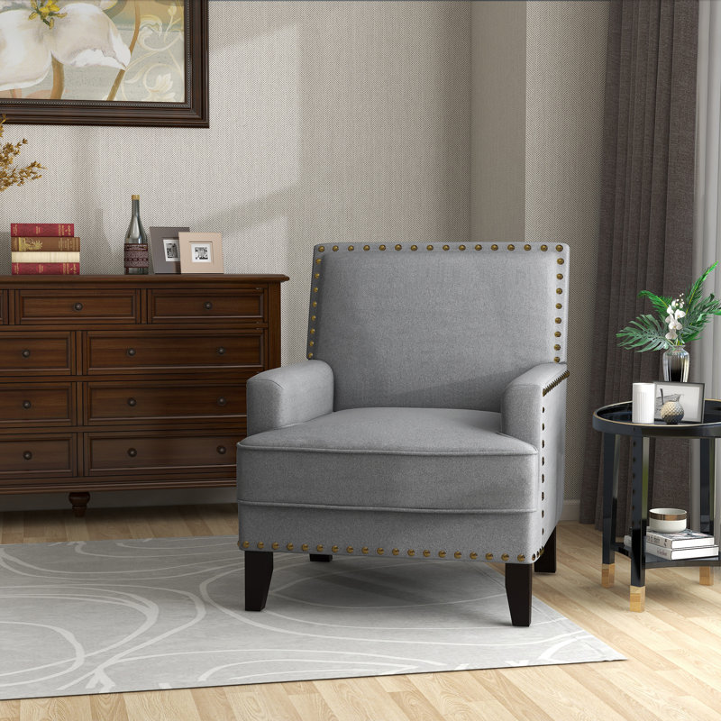 Upholstered Cotton Armchair