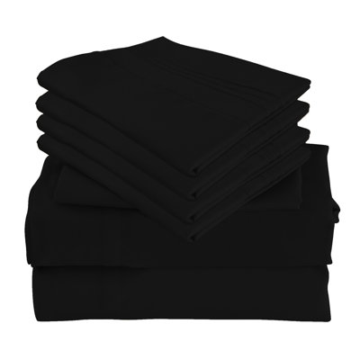 Ensemble de literie 6 pièces en rayonne de bambou de qualité supérieure avec poches profondes et refroidissement