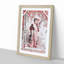 Woman Under the Cherry Blossom Tree - Picture Frame Painting Print-55612754-55612753