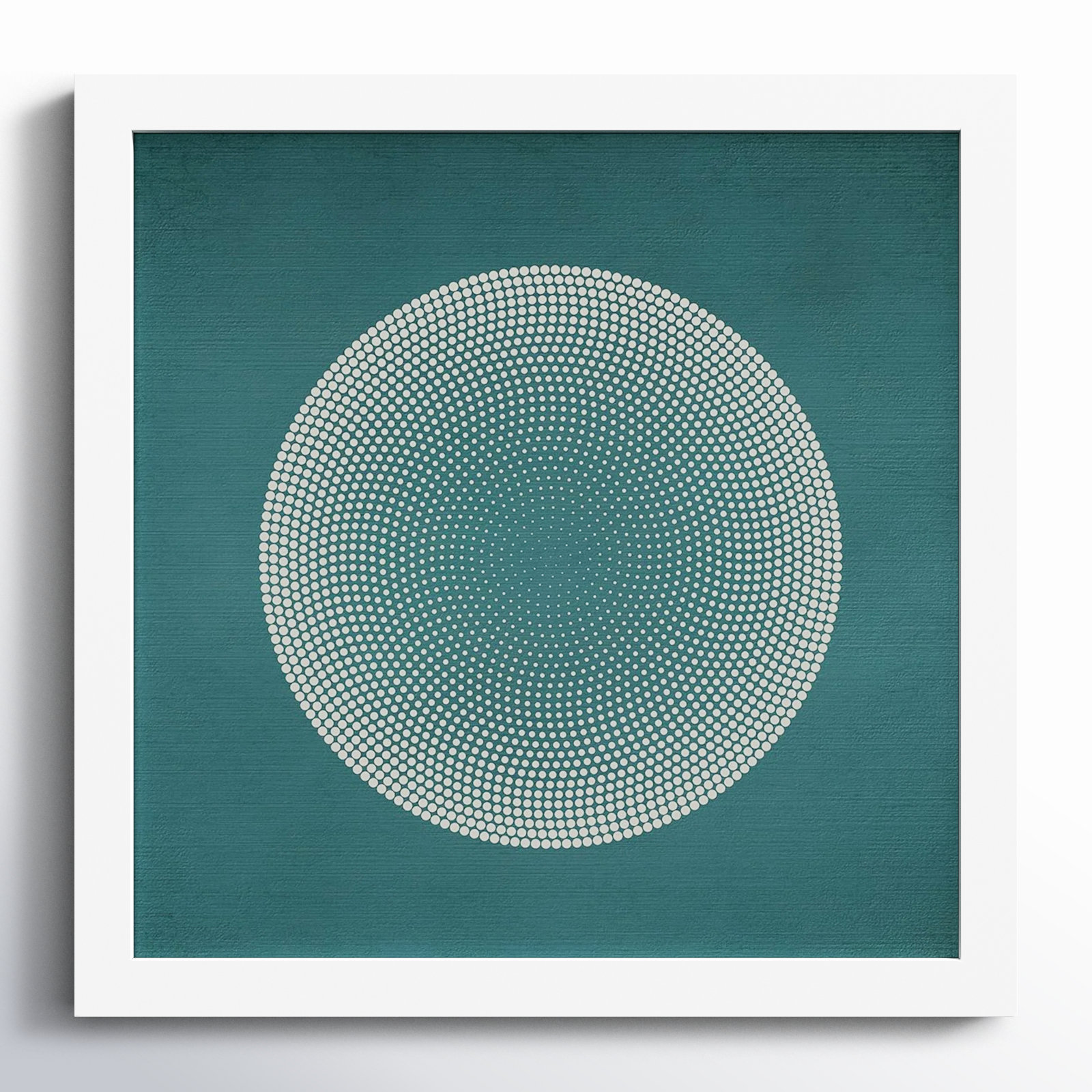 Circles by Incado, 13" H x 13" W x 1" D, White