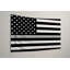 Thin Silver Line American Flag - Drapeau