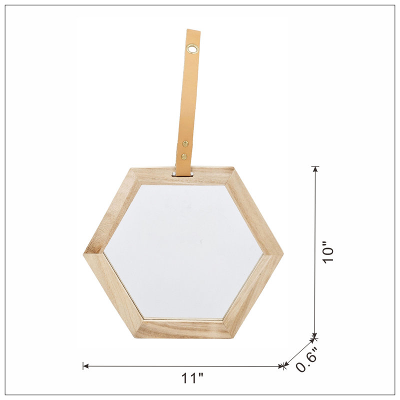 Miroir hexagonal Harlan, 2 pièces