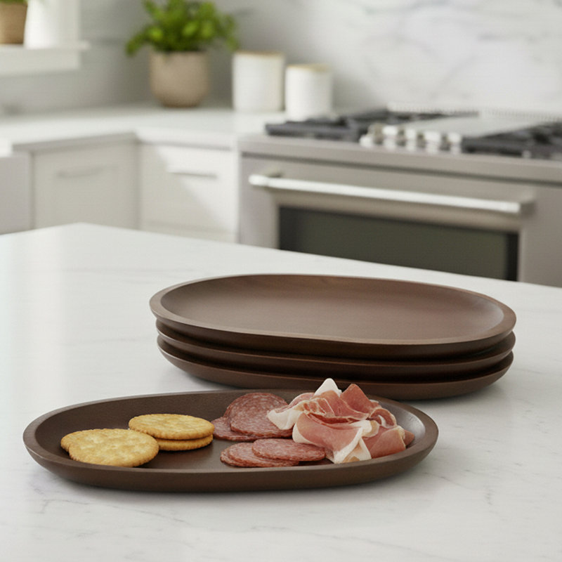 Ebern Designs Grenard Wood Tray