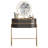 Manija Engineered Wood, Glass, Steel Makeup Vanity