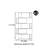 Modern minimalist design style bookcase
