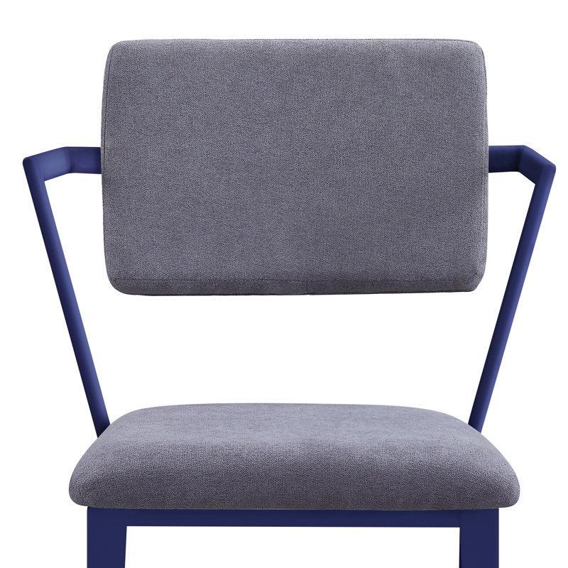 Chaise d'appoint en polyester Egon, Bleu