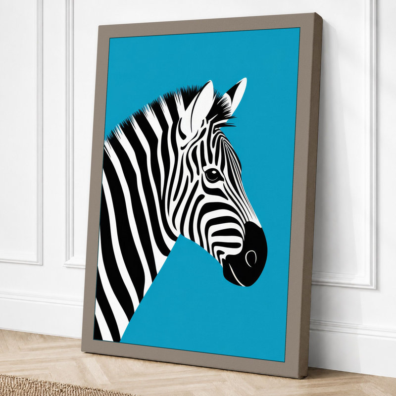 Striped Profile Modern - Print, 24x16 - 61.0 x 40.6 cm, Taupe Border