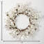 Couronne d'eucalyptus artificiel blanc 19 po