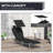 Adjustable Lounge Chair By - 4-Level Adjustment For Reading, Napping, Tanning Black Camping Sunbathing Foldable Design, Stable Construction