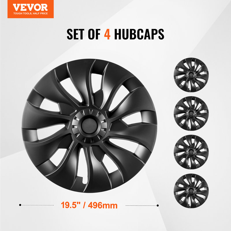 18" Wheel Rim Cover for 2017-2023 Model 3 Hubcap with Valve Nozzle Hole