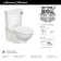 American Standard Glenwall 1.28 Gallons GPF Elongated Wall Mounted Kit (Seat Not Included)