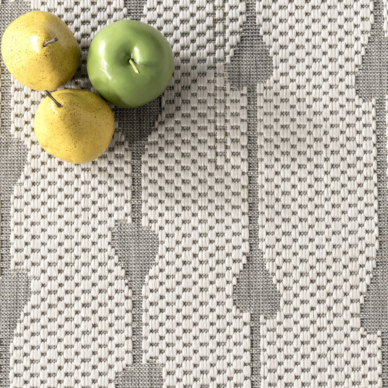 Edgington Moroccan Indoor / Outdoor Rug, Rectangle 4' x 6'