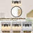 3-Lights Bathroom Vanity Lights with Clear Textured Glass Shades-122257430