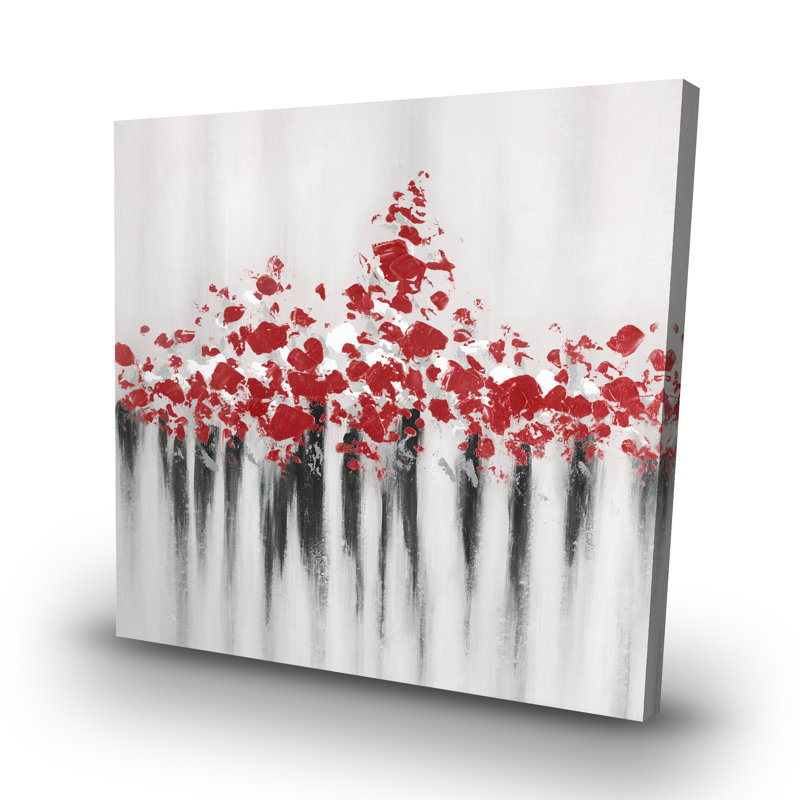 Falling dot - 32"x32" art on canvas