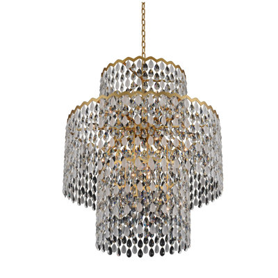 Grand luminaire suspendu de luxe décontracté de 21 lumières Caretta par Kalco