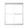 60" W x 75.75" H Frameless Rectangle Sliding Shower Kit with Towel Bar and Base Included