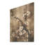Cerisier en fleurs brun foncé Solitude I - art mural en bois de cerisier sur bois de pin naturel-892625771