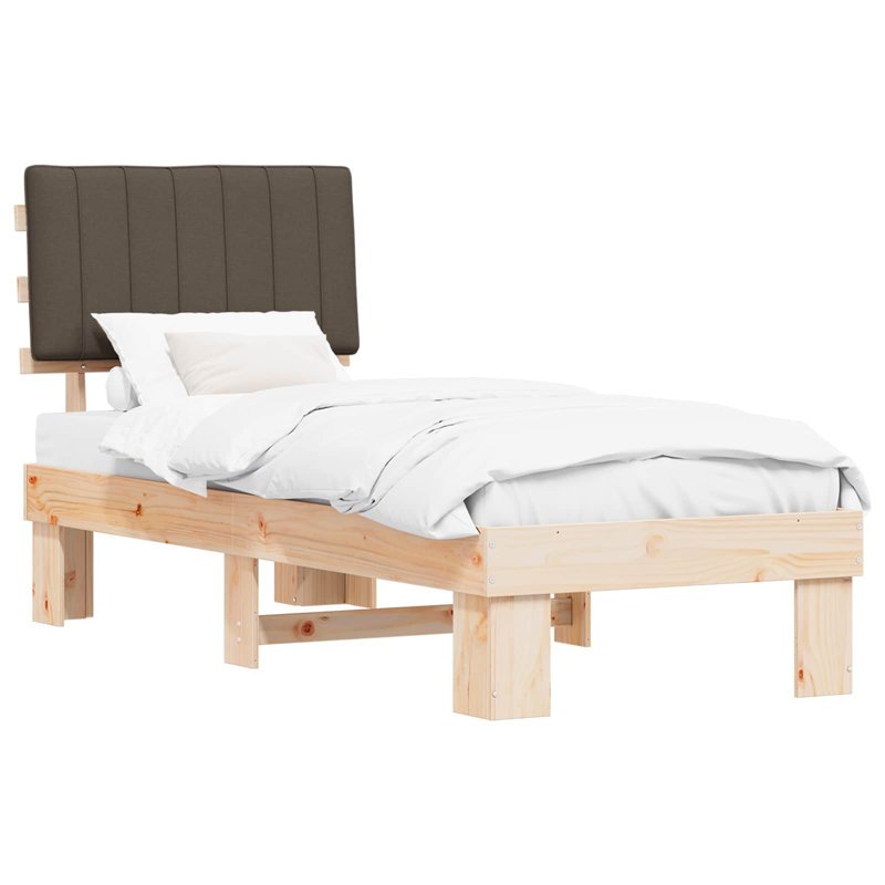 Steel Bed Frame, Small Single (2'6), Taupe