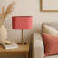 58.42cm H Cotton Oval Lamp Shade ( Screw On )-36209612-36142309