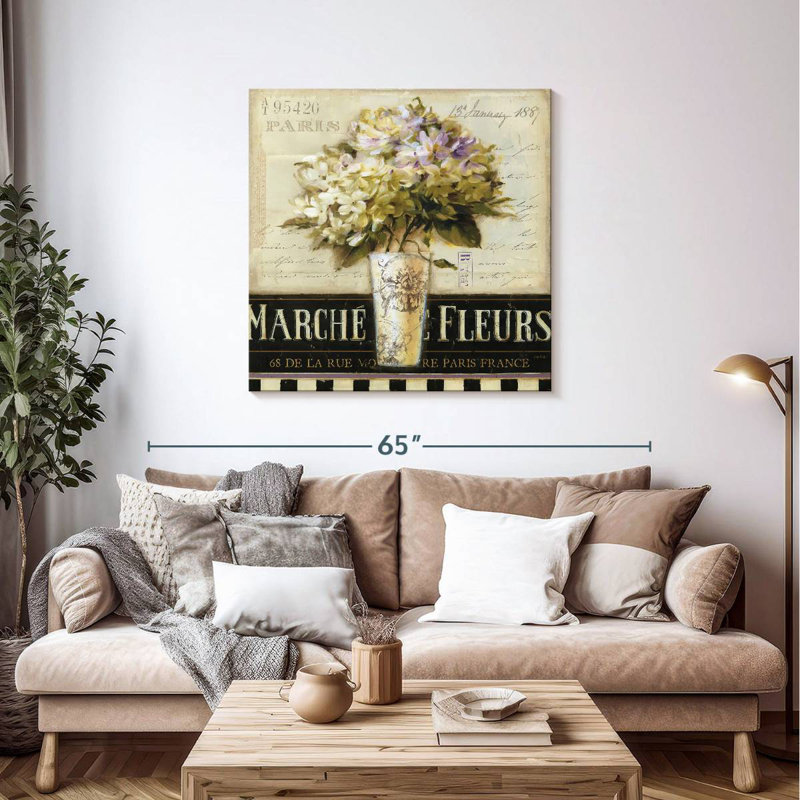 Marche De Fleurs I, 39" H x 39" W