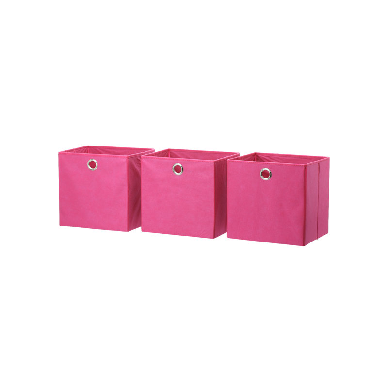 Rebrilliant Fabric Decorative Bin, Pink