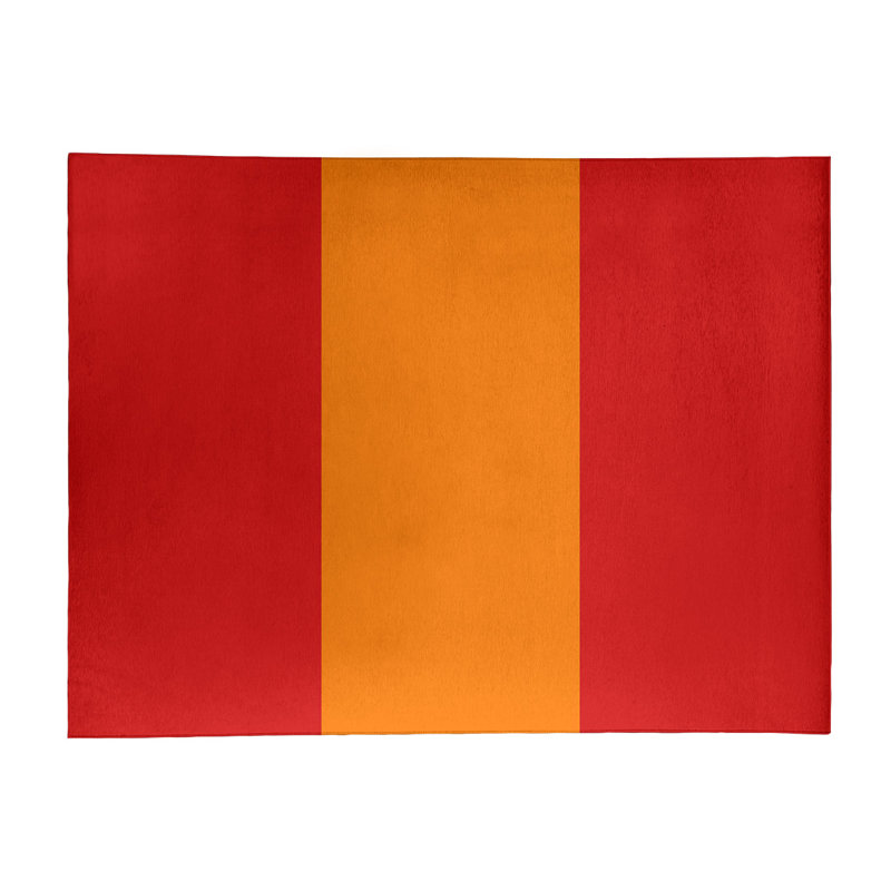 Tapis en polyester à rayures de football tampa bay, Rectangle 9 pi x 12 pi
