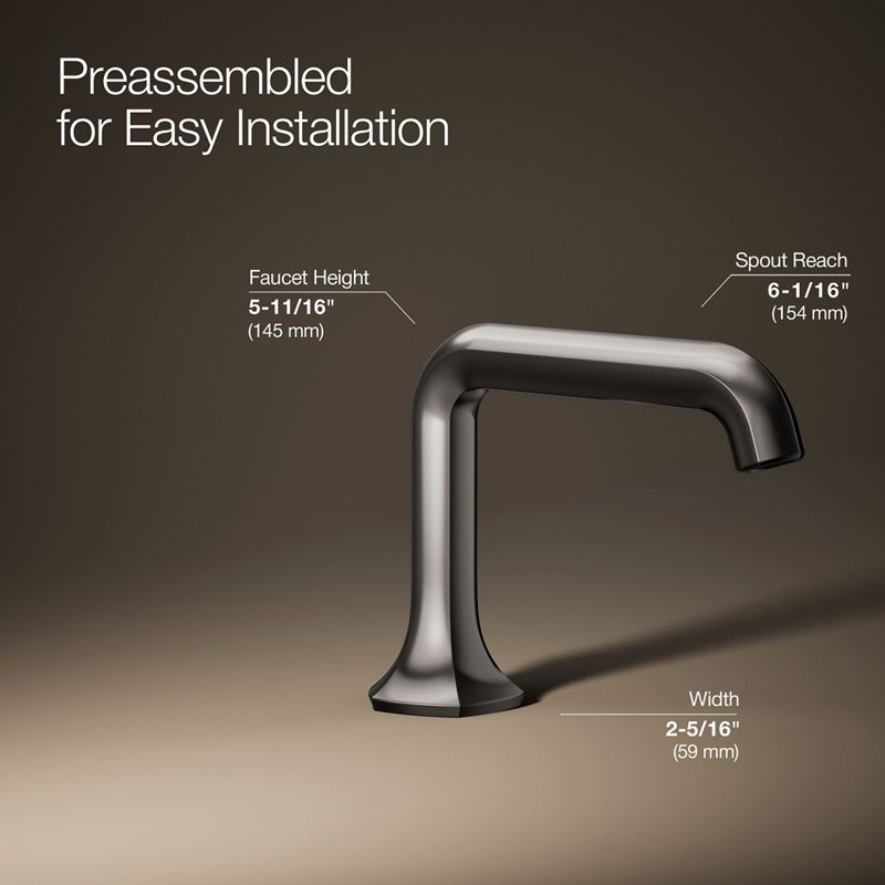Occasion Single Hole Bathroom Faucet, Vibrant Titanium