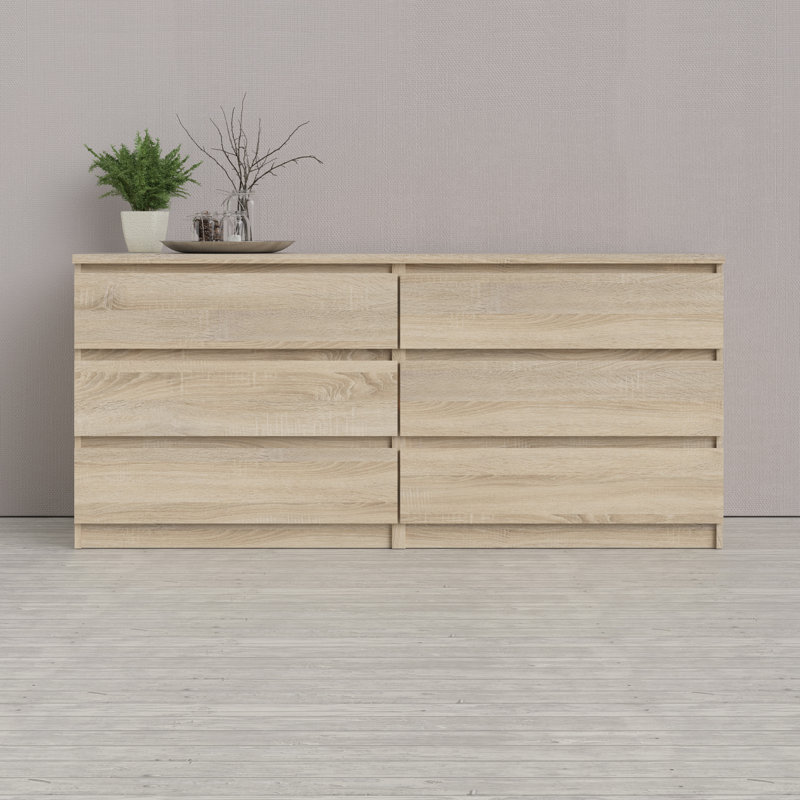 Caton 6 - Drawer Chest of Drawers, Black