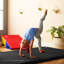 Tapis de gymnastique standard 4 pi x 8 pi x 1,5 po multicolore-64100298-64098922