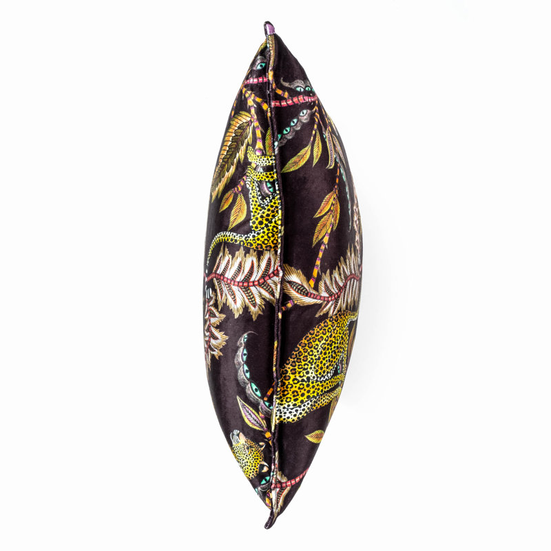 Ardmore 'Monkey Bean' Velvet Pillow, Night