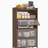57'' Tall Metal 4 Flip Doors Cabinet, Bookcase with Storage-758234036