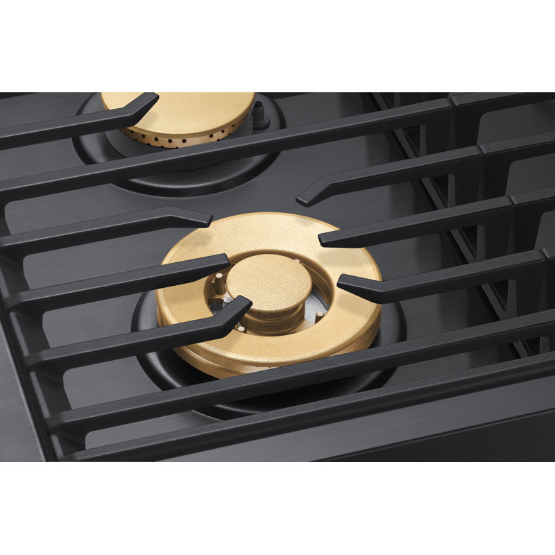 30" Gas Cooktop 4 Burners, Flush, Contemporary, NG/LP, Graphite Stainless